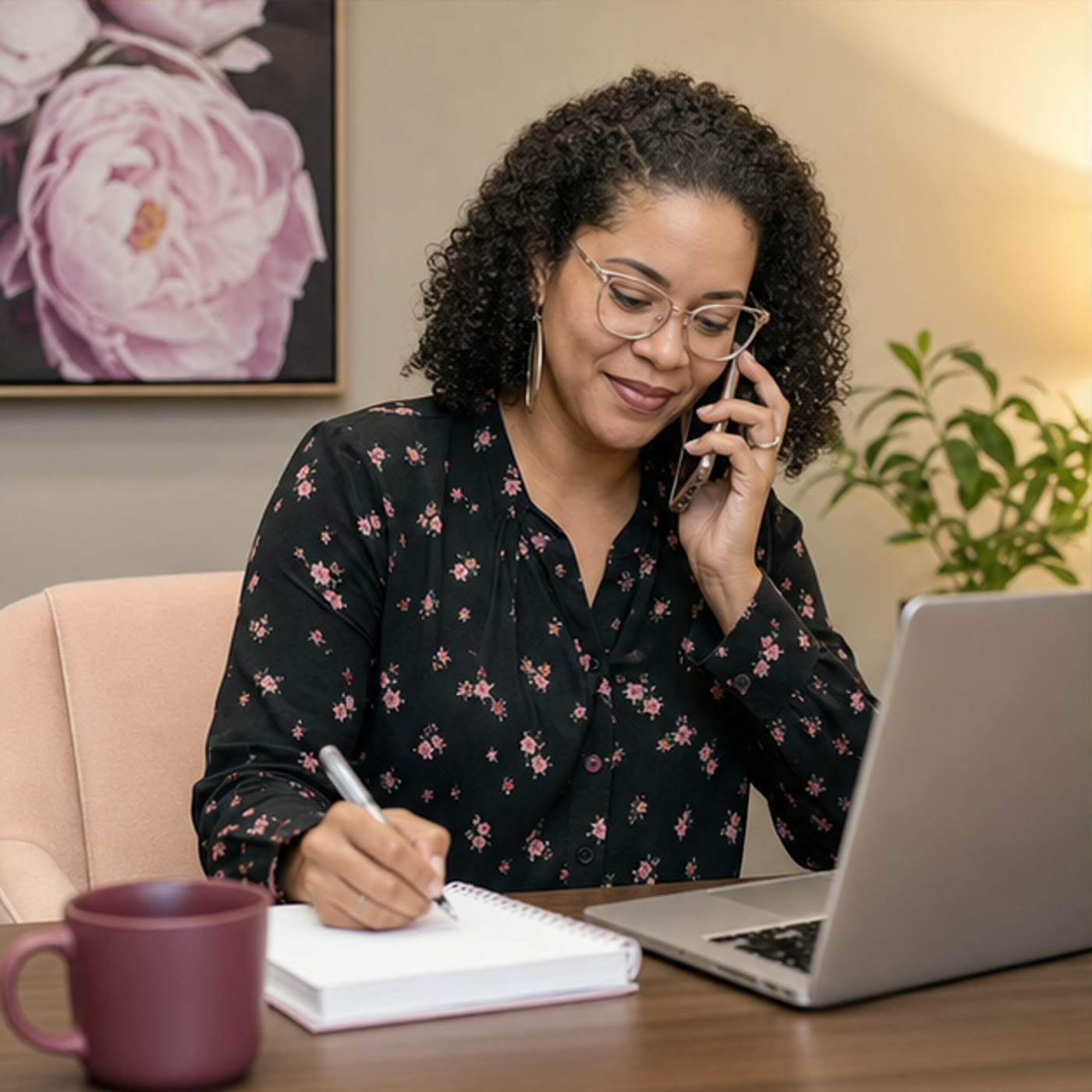 A support professional scheduling an individual appointment by phone