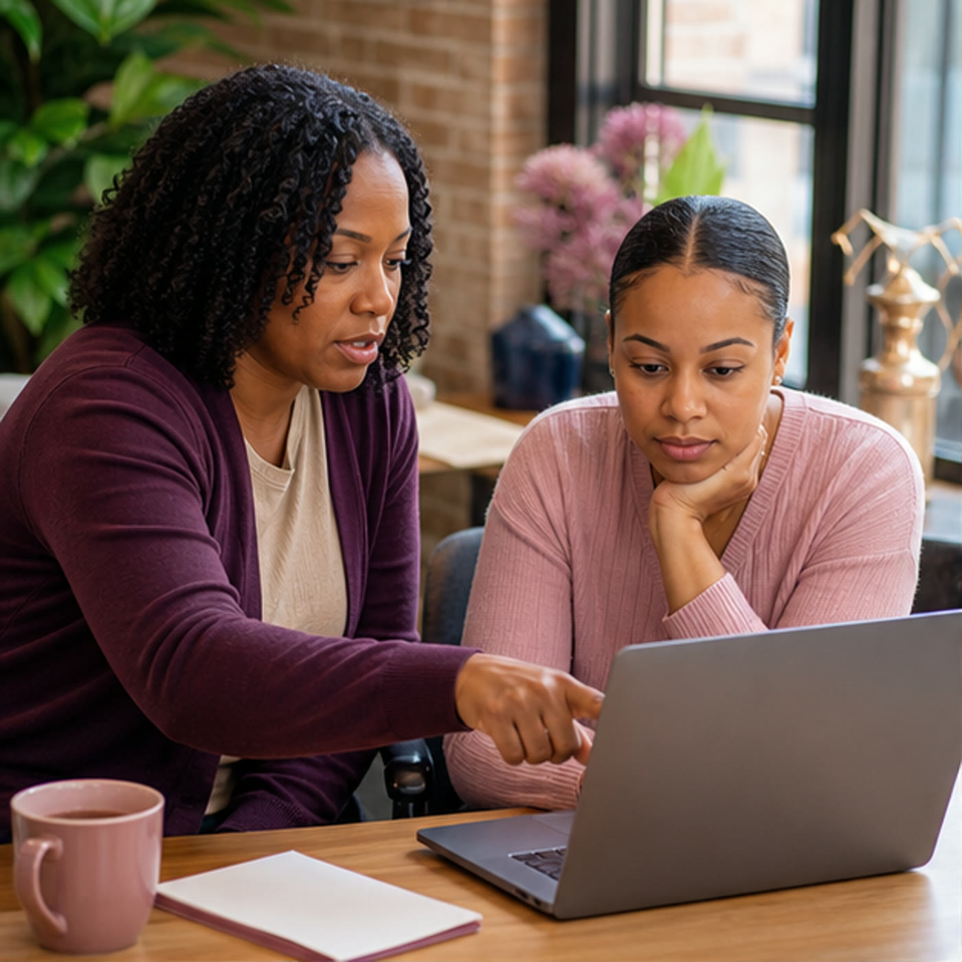 A visitor reviewing website privacy choices with support